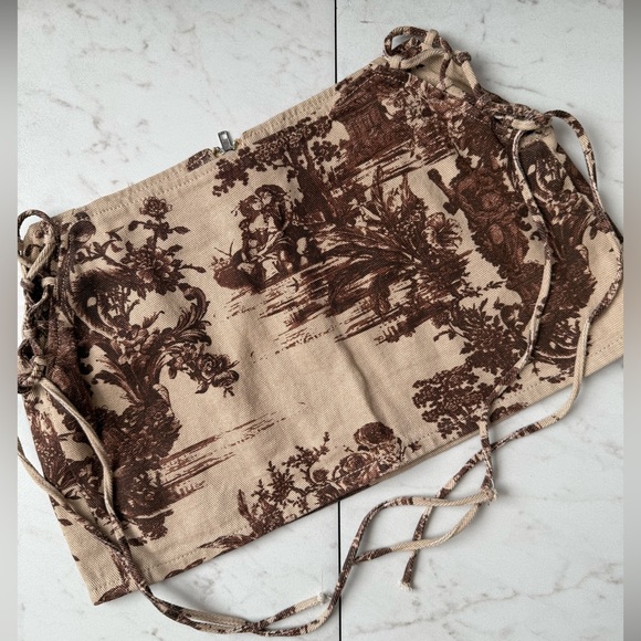 Urban Outfitters Dresses & Skirts - PRETTY LITTLE THING renaissance tapestry lace up mini skirt